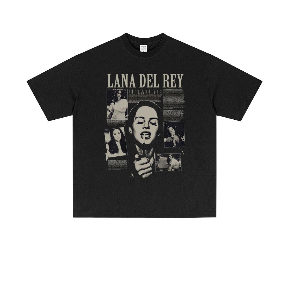 Lana Del Rey UK and Ireland Tour 2026 Tshirt Men Women Hip Hop Fashion Trend Short Sleeve T Shirts Summer Unisex Pop Streetwear