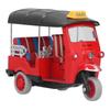 Pull Back Thai Tricycle Simulation Alloy Tuk Tuk Car Model Toy Children Vehicle ToyRed
