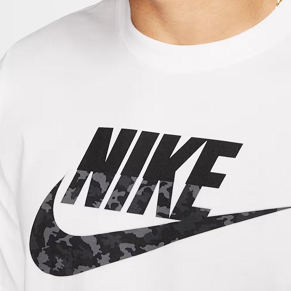 Nike Sportswear Camo T-Shirt Comfortable Soft Short Sleeve Men Tops White CK2330-100