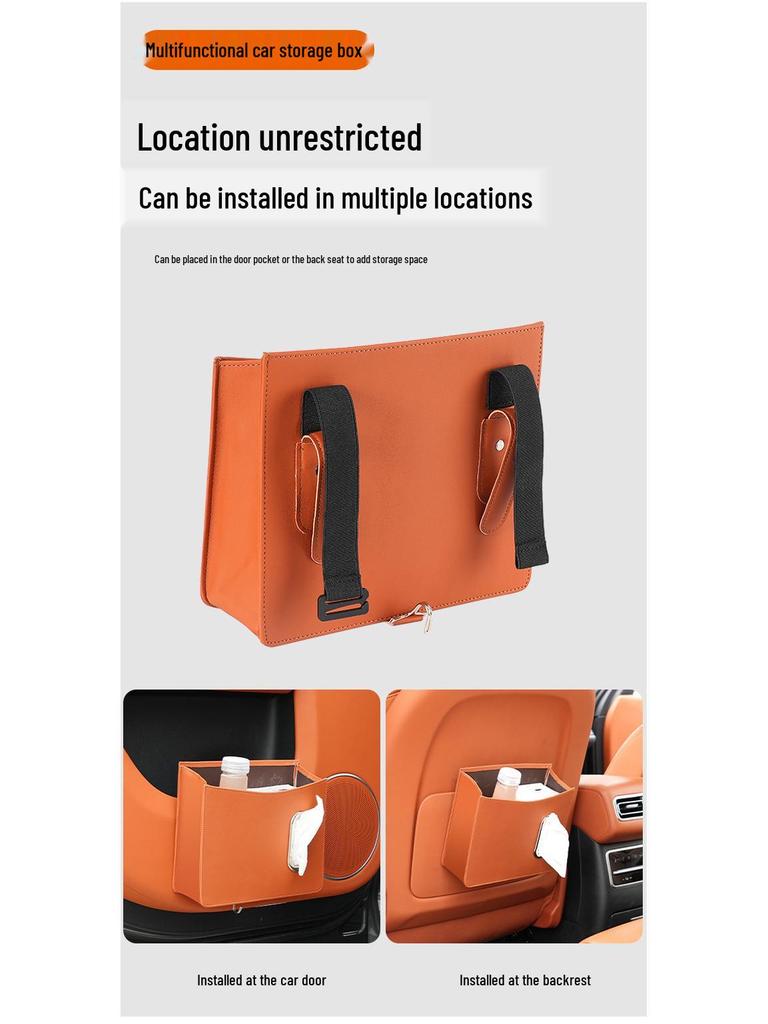 Многофункциональный органайзер на спинку автомобильного сиденья: Простое и практичное решение для хранения