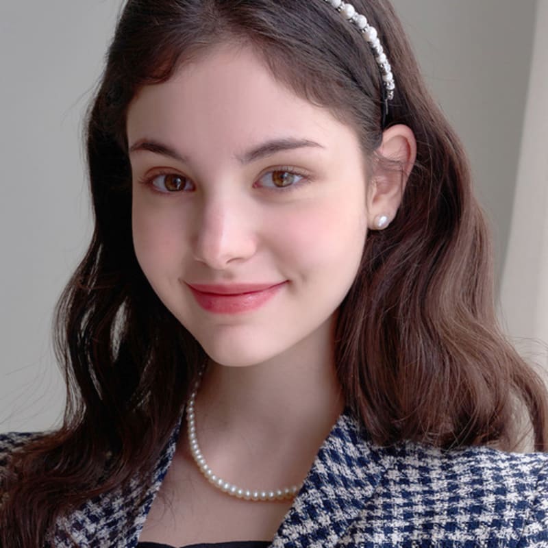 Жан Поль Кларисс Полужемчужный шар Кристальная повязка для волос LFHB0463