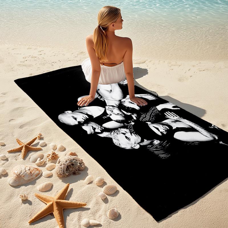 Till Lindemann, lead singer of the German heavy metal rock band Rammstein, outdoor camping vacation swimming beach scarf decorative blanket F8