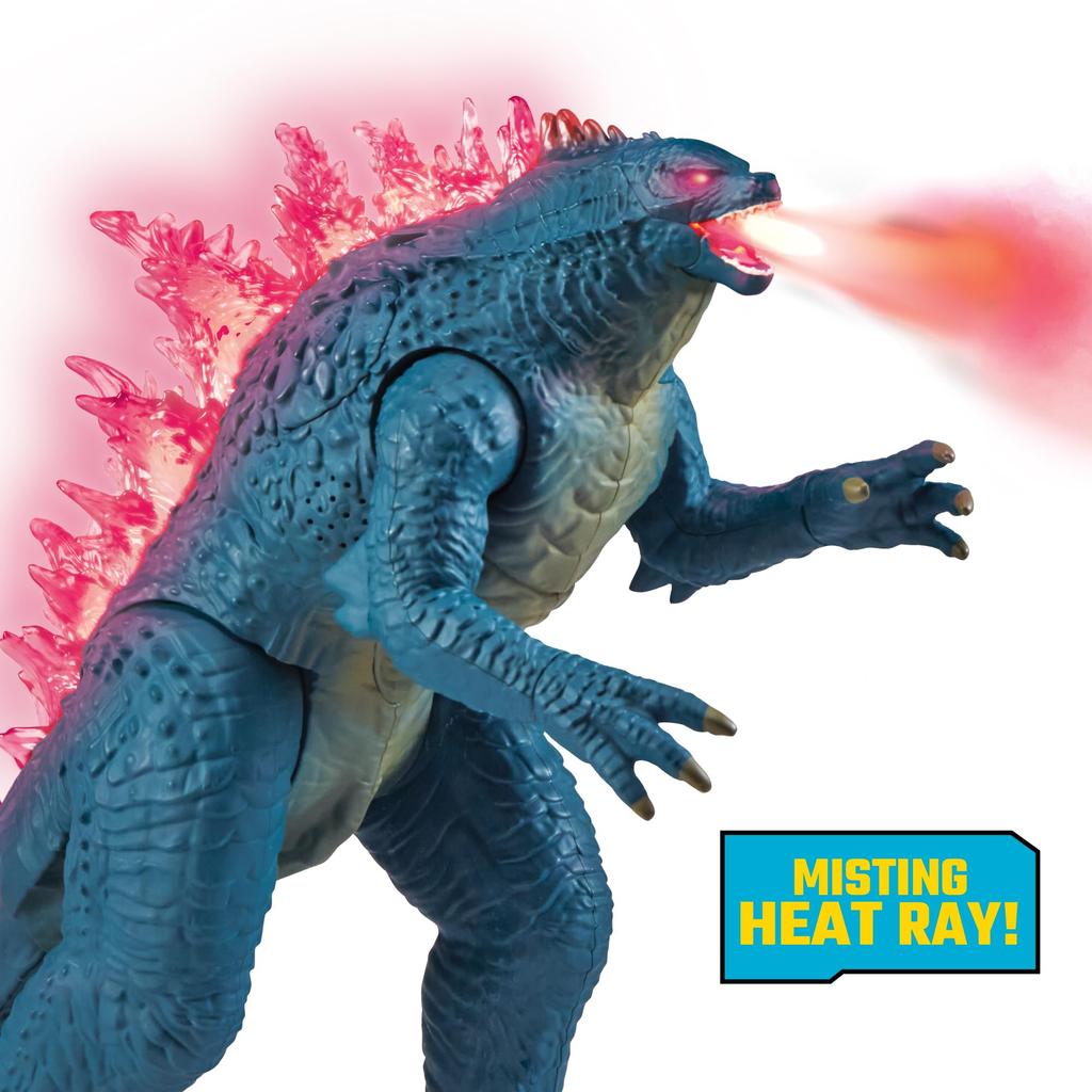 Игрушки Playmates Godzilla x 13 дюймов Mega Deluxe Heatray Mist Breath Godzilla Фигурка Kong