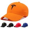 Вышивка для взрослых для бейсболки Tesla Мужская Женская Snapback Козырек Шляпа Для улицы Спорт Туризм Бег Регулируемая Подарок Многоцветная