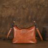 Женская сумка в стиле ретро из натуральной кожи, универсальная, однотонная, мягкая, из коровьей кожи, сумки через плечо и через плечо