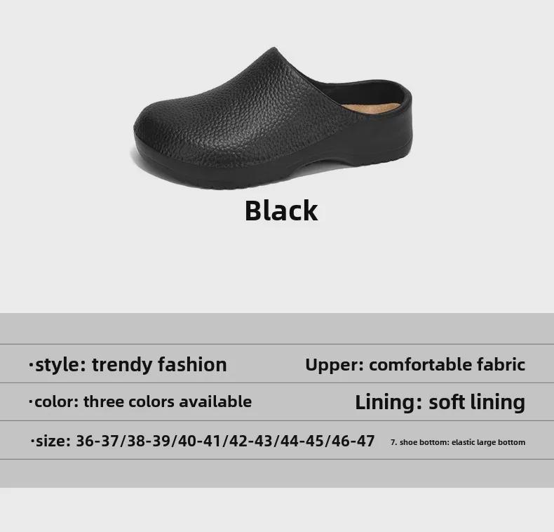 Большие размеры водонепроницаемые тапочки для шеф-повара, модная обувь для медсестер, летние тапочки для пар