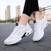 Fashionable Solid Color Simple Mesh Breathable Comfortable Casual Walking Shoes Lightweight Lace Up New Running Sneakers