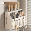 Multifunctional Kitchen Utensil Rack Wall-Mounted Draining Rack Kitchen Accessories