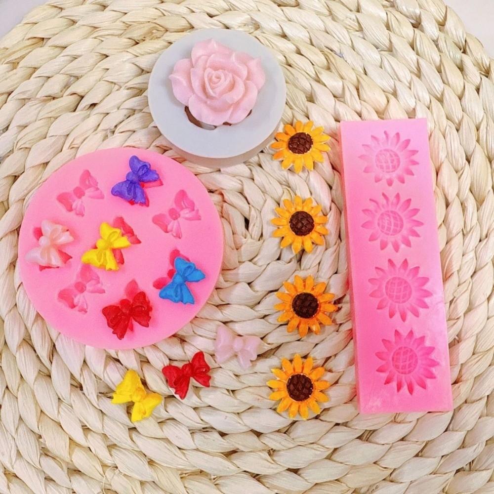 Mini Bows Silicone Fondant Molds Bowknot Chocolate Candy Baking Mold Cake Pop Accessories Kitchen