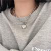 Европейский Стиль Гипербола Сердце Любви Подвески Ожерелья Холодность Панк Шеи Цепочки Для Женщин Унисекс Корейская Мода Украшения Танцующие