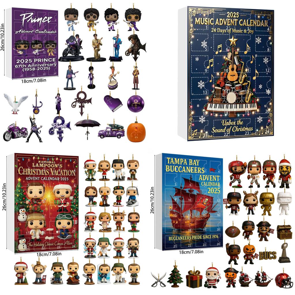 Арсенал Ливерпуль Футбол Акриловый Рождественский Блайнд Бокс Украшение на Елку с Мультяшными Персонажами для Праздничного Декора