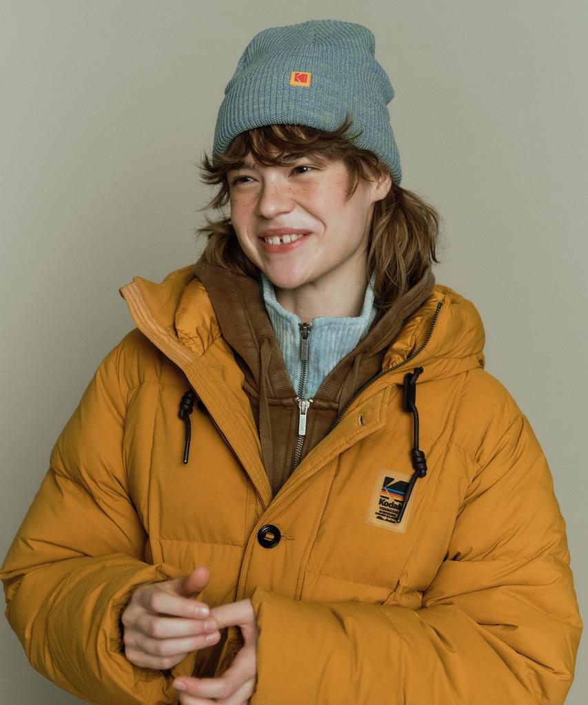 KODAK Mid-Length Light Down Jacket Yellow