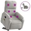 VidaXL Light Grey Electric Massage Recliner 3204951