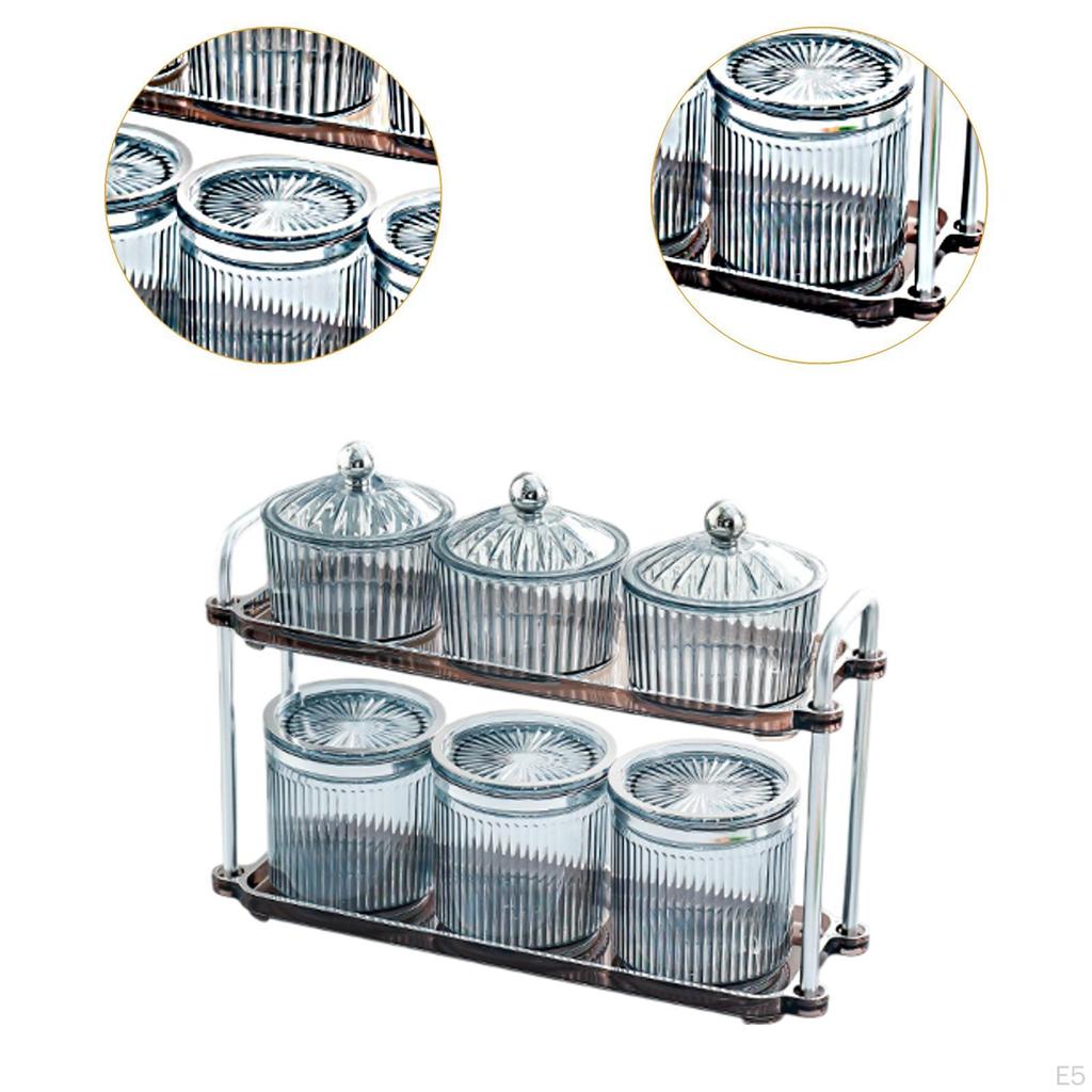 Декоративный поднос для орехов, герметичные банки для хранения, элегантная разделенная закуска, блюдо для сухофруктов