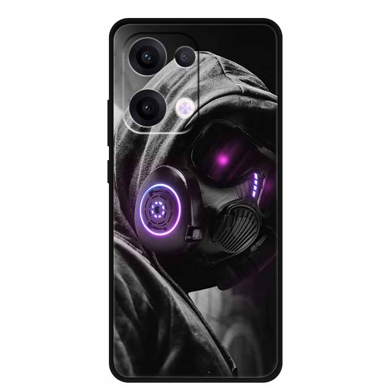 Чехол из ТПУ для телефона OPPO Reno 13 5G Чехол для телефона Coque Ударопрочный Черный Силиконовый Мягкая Задняя Крышка Для OPPO Reno 13 Reno13 Pro Чехол Funda