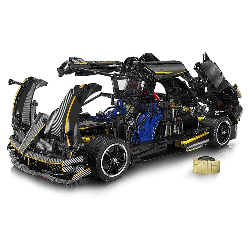 MOULD KING 13182 Высокотехнологичный автомобиль MOC 1:8-масштабная модель автомобиля, суперспортивный автомобиль, идеальная концепция автомобиля, технология гальванизации