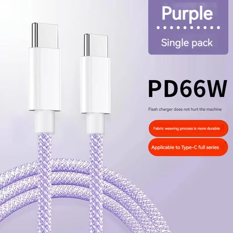 1M 1.5M 2M USB-C на Type C цветной кабель для 15 Pro Max PD 60W быстрая зарядка для Xiaomi Samsung плетение кабель аксессуары
