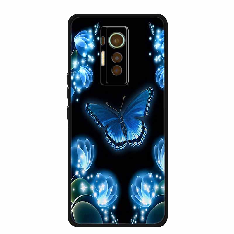 Чехол для Tecno Phantom X 2021 Животные ТПУ Силикон Мягкая Защитная Крышка Телефона Чехлы для PhantomX 2021 AC8 Защитный Ударопрочный Волк