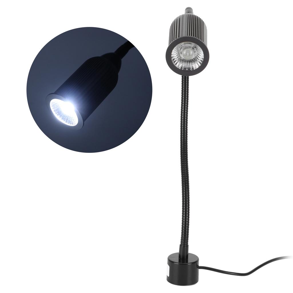 15 Вт светодиодный магнитный рабочий светильник для швейной машины с гибким креплением на гусиной шее для токарных станков с вилкой EU