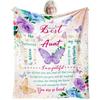 60-Year-Old Woman'S Birthday Gift Creative Digital Printing Blanket Flannel Warm Home Essential Printing Blanket