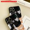 Cats in Hoodies Selfie Group All inclusive film hard phone case, compatible with iPhone 18 Pro Max 17 16 15 14 13 12 11