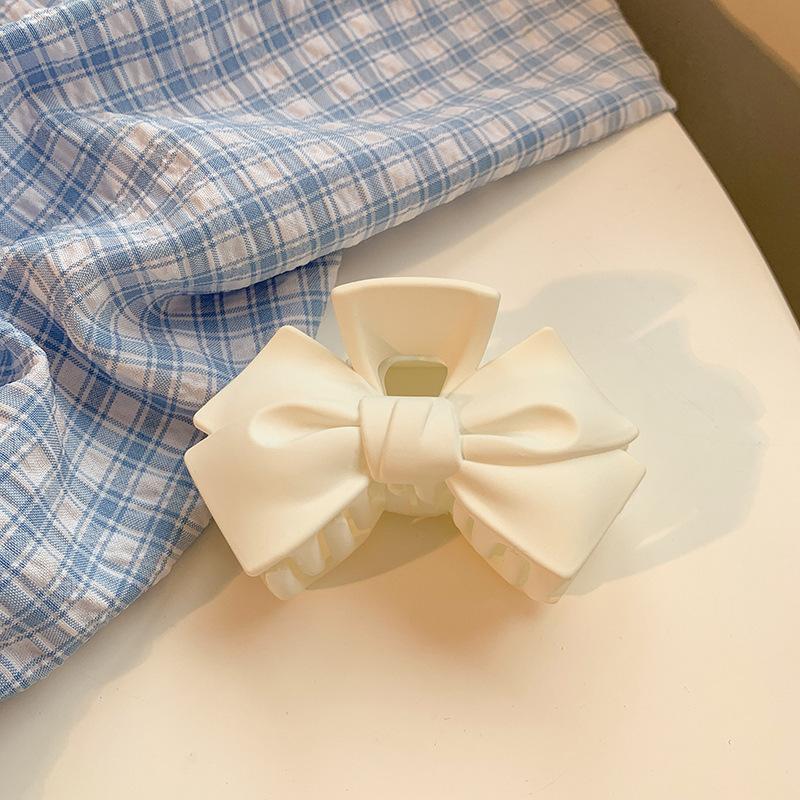 Candy Bow Plastic Large Hair Claws Crab Barrette Clips Women Girls Cute Ponytail Holder Clamps Fashion Sweet Hair Accessories