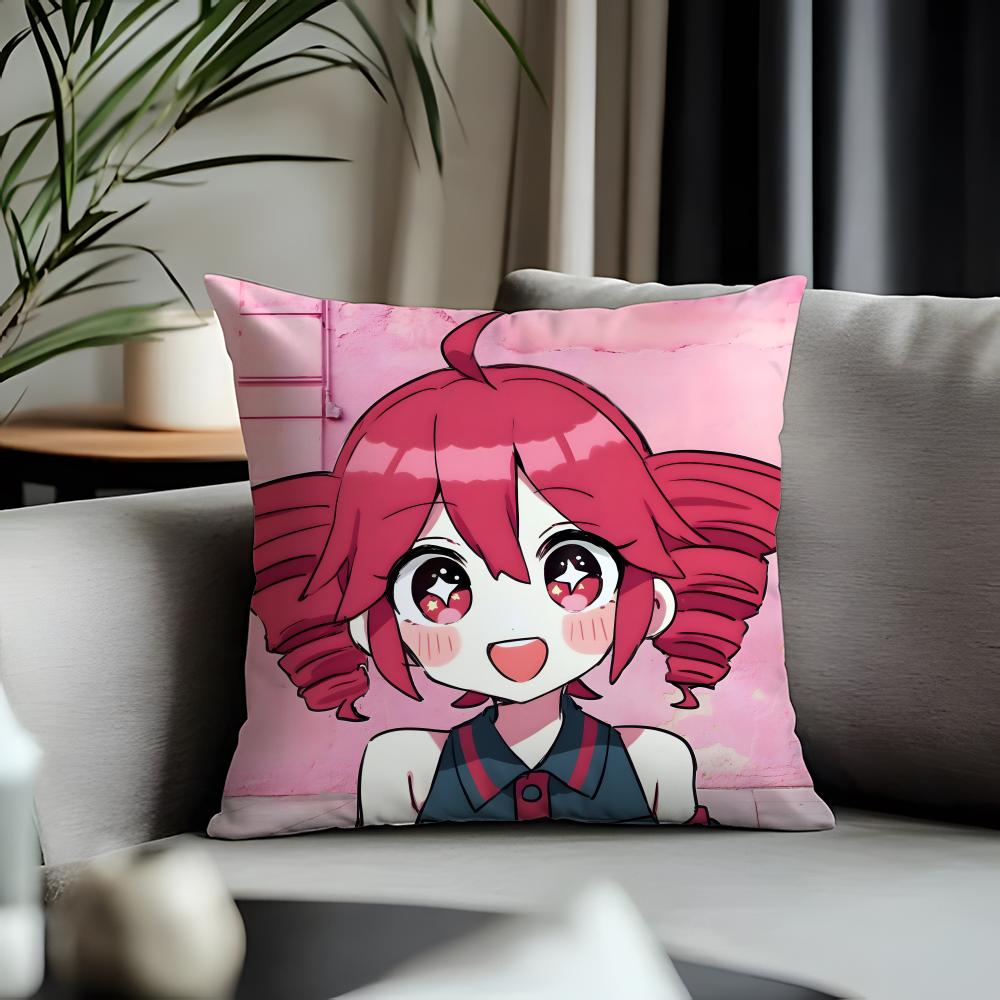 Viral TTeto Tetoed Cushion Cover Antidustmite Pillowcase Invisible Zipper Silky Short Plush Sofa Cushion Cover