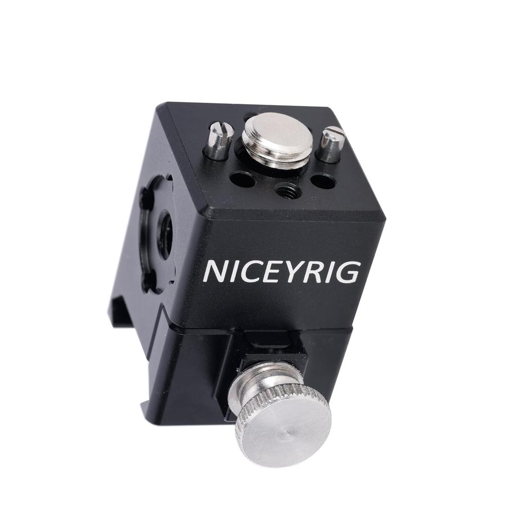 Niceyrig and Threaded Hole Extension Bracket with Arri Locating Screw NATO Rail Clamp 1/4''-20 3/8''-16 -606