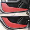For MG 6 21-22 Door Anti-kick Sticker Modified Carbon Fiber Pattern Interior Car Film Accessories Modification WW32