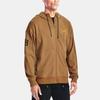 Under Armour Rival Terry Scribble Sports Casual Hoodie Jacket Men Jackets Antique-Brown 1366406-277