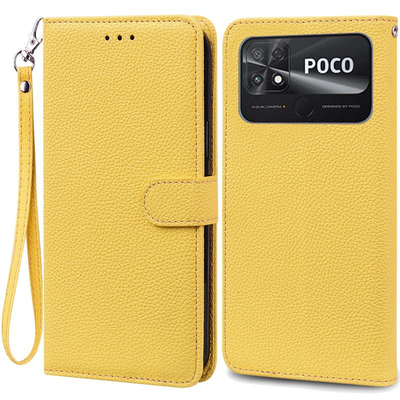 POCO C40 Case Leather Wallet Flip Case For POCO C40 Case Xiaomi POCO C40 C 40 PocoC40 Phone Cover Coque Fundas Etui Shell