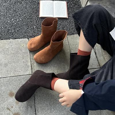 Женские винтажные ботильоны из натуральной кожи - Мягкая подошва, Облегающий крой, Стиль Мартин, Два способа носки, Коллекция осень 2025