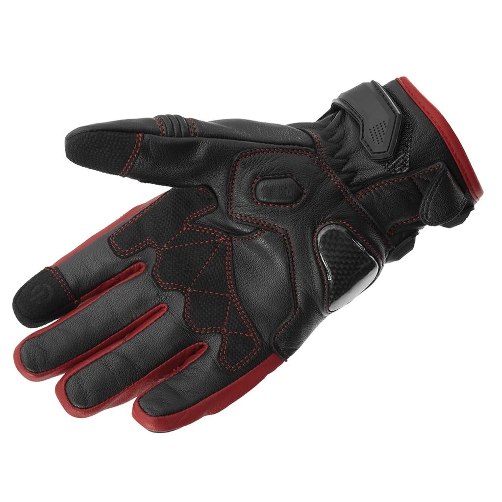 KOMINE Карбоновые защитные зимние перчатки для мотоциклов черные красные L GK-851