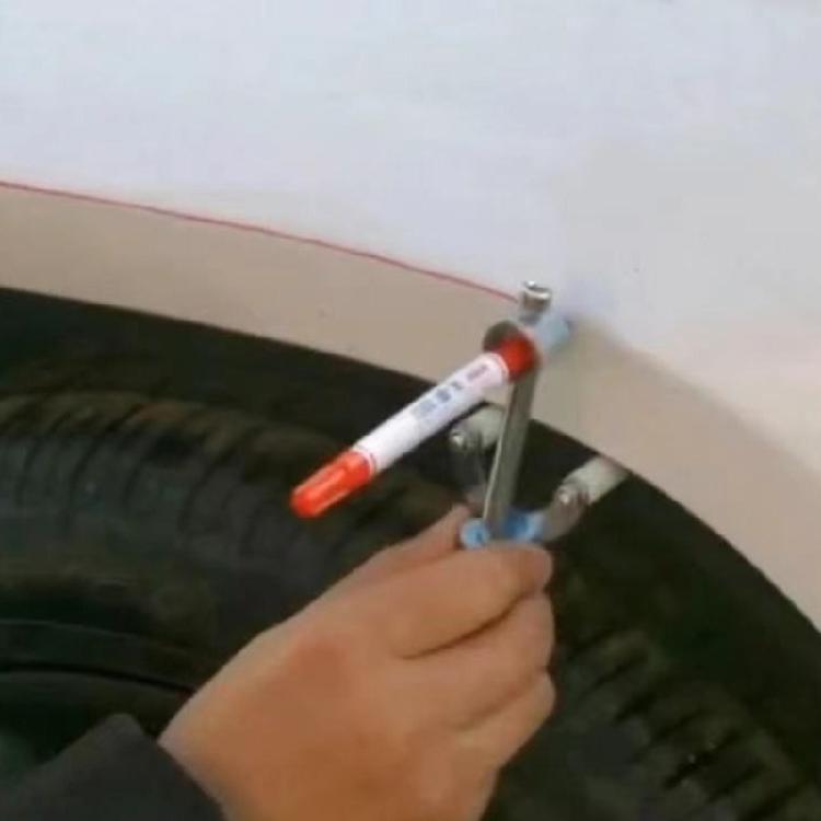 Портативный инструмент для параллельной разметки бровей колеса, скрайбер для бровей колеса автомобиля, инструмент для ремонта вмятин, инструмент для разметки линий кузова автомобиля