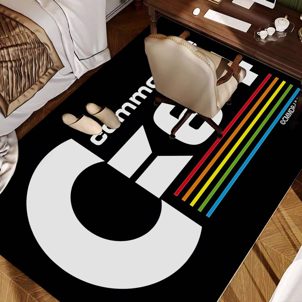 C-Commodore 64 Logo Hallway Carpet Washable Non-Slip Living Room Sofa Chairs Area Mat Kitchen Doormat Area Rug