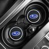 1/2pcs Silica Gel Car Coaster Water Cup Anti-slip Pad For Subaru XV BRZ WRX STI Forester Ascent Impreza Legacy Outback Levorg