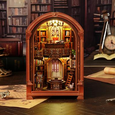 Наборы для сборки деревянного кукольного домика своими руками, 3D-пазл, строительная модель, набор для самодельной игрушки, со светодиодной подсветкой, кукольный домик для рождественских подарков