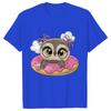 T-shirts for Women Harajuku Ulzzang Kawaii Tees Clothes Women Cartoon Owl with Donut Tops T Shirt Female Girls T-Shirt Clothes