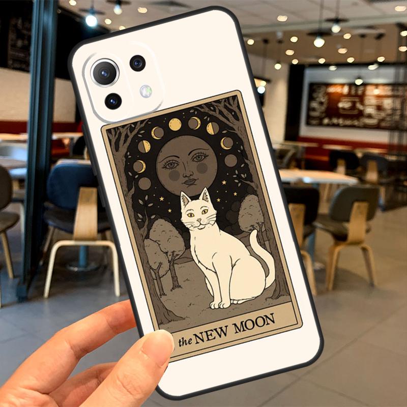 Tarot Card Cute Art Cats Case For Xiaomi 15 14 13 Ultra 11T 12T 13T 14T Pro POCO X7 X3 X5 X6 Pro F5 F6 M6 Pro Coque
