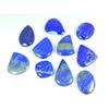 21-31MM Blue Lapis Lazuli Pear Cabochon Loose Gemstone 10Pcs Lot for Jewelry SY-439