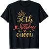 56th Birthday Queen 56 Years Old Woman B-day Themed T-Shirt