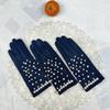 Перчатки для вождения с сенсорным экраном Suede Pearl Красивые женские перчатки премиум-класса Pearl