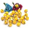 Scrapbooking Party Cute Nursery Wool Felt Baby Shower Bumble Bees Plush Balls Ornament Toys Craft