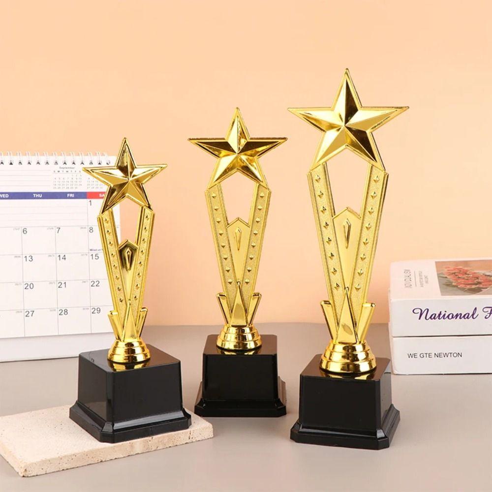 Star Reward Prize Cup Golden Winner Award Trophy Toy Children's Performances Figurines