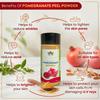 Gratus Naturals Чистая кожура граната (Анар) Порошок для ухода за лицом, кожей и волосами - 100% натуральный, органический и пищевого качества - 200 грамм