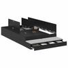 Storage Bed Frame Black Oak Effect 120 cm
