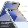 Прозрачный противоударный чехол из твердого пластика для Samsung Galaxy Z Flip7 5G Flip6 Flip5 Flip 7 6 5 Flip3 Flip4 Flip2 Flip 4 3 2