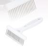 Metal Pins Pet Dematting Rake White Undercoat Rake Double Row Rake Comb  Large Breed Dogs