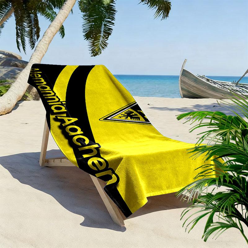 Alemannia Aachen Art Print Beach Towel, Large Soft Quick Dry Towel for Beach Camping Swimming