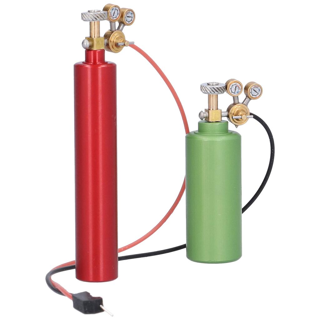 Simulation Mini Oxygen Cylinder Acetylene Bottle for Axial SCX10 90046 110 RC CarRed Green